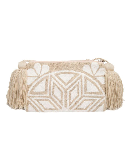 Sling - Brown and white sling bag - Kashi Designs